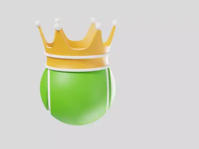 Tennis King Ball Crown 3D model