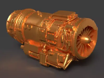 Jet engine   3D model