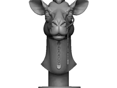 camel head 3D print model