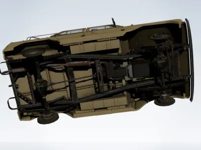 1970 Uaz 469 3D model