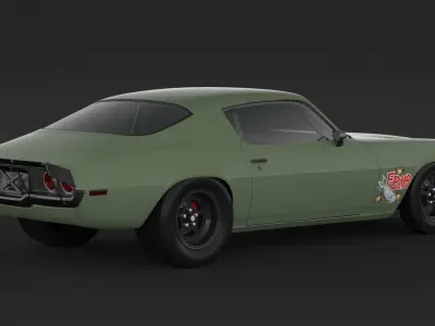 1972 Camaro Rs 3D model