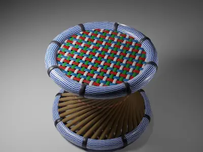 Cane Chair Free 3D model