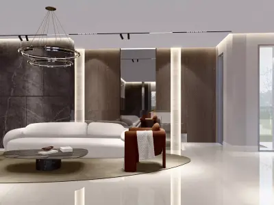 Bedroom and hall sketchup 3D model