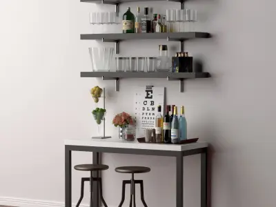 Creative At Home Bars 3D model