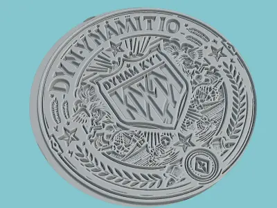 Dynamo Kyiv Medallion Football 3D print model