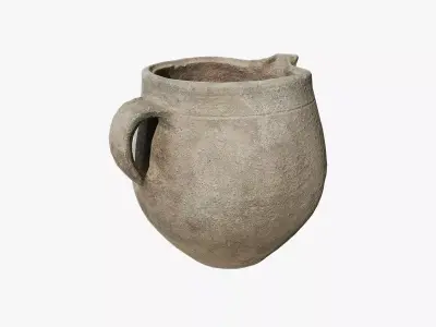 Anydrafts Clay pot 01 Low-poly 3D model