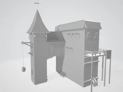 Medieval House 3D model 3