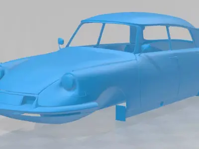 1955 Citroen DS 19 Vintage Elegance - Full Body Model 3D print model