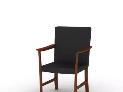 Classic Black Chair 3D model