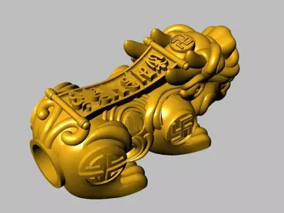 Pixiu Face Bracelet-Unicorn bracelet 02 3D print model