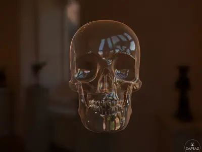 3D Printable Skull - rc 3D print model
