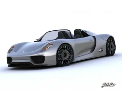 Porsche 918 spyder Vray 3D model
