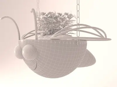 hanging basket flowerpot children 3D print model