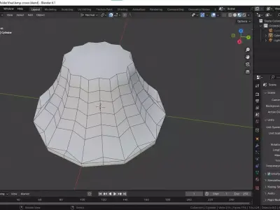 Plastic lamp crown  Free 3D model