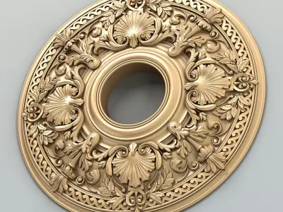 Round rosette 024 3D model