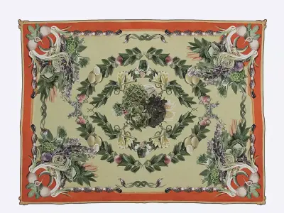 Carpet Arcimboldo Free 3D model