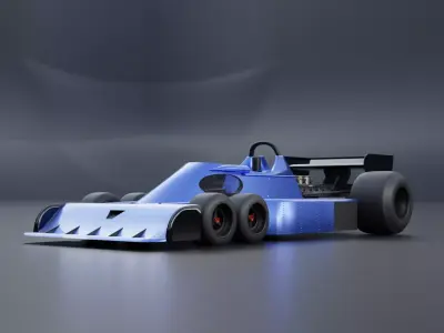 Tyrell F1 6Wheel Car 3D model