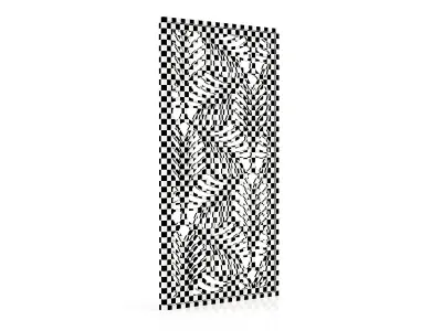 Decorative Pattern CNC Wall Partition 3d Panel 002 Free 3D model