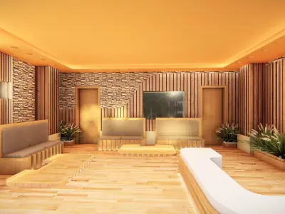 coffeshop reception 3D model