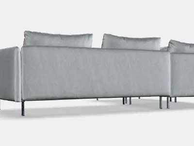 SODERHAMN Corner sofa 4-seat 2 Low-poly 3D model