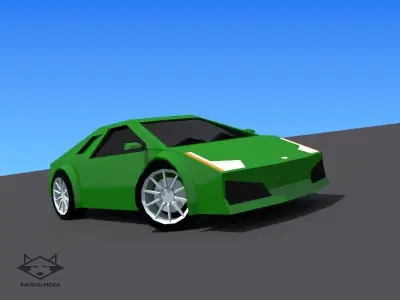 63 Lowpoly Vehicles Low-poly 3D model