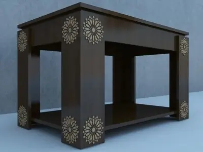 Traditional  Moroccan Table  3D model