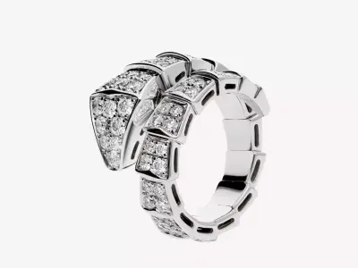 BULGARI - SERPENTI VIPER - RING - ONE COIL - LARGE 3D print model