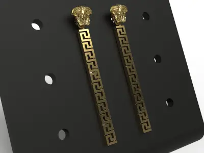 Versache earrings 3D print model