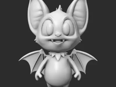 Adorable Halloween Bat 3D print model