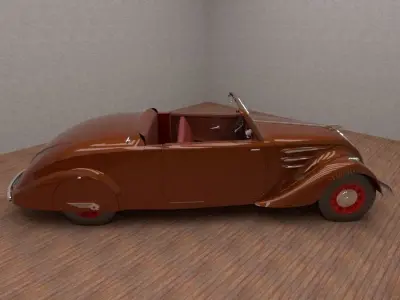 Peugeot 402 Eclipse 1936 3D model