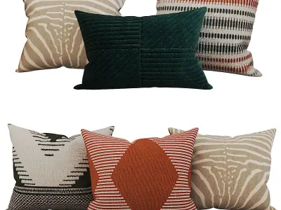 Decorative set pillow HM 3D model