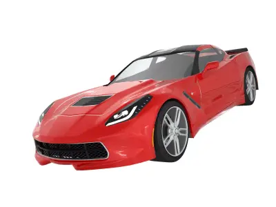 Luxury sports car Stingrey 3D model
