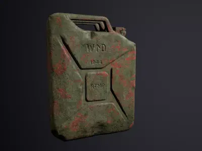 Jerrycan 20 l Low-poly 3D model