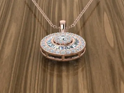 Jewelry Pendant 3D print model 2