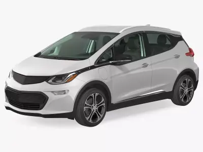 Electric Family Vehicle Chevrolet Rigged 3D model