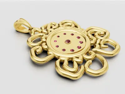 GOLD 3D PENDANT  3D print model