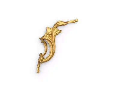 Classic carved  decor ornament 351 3D model