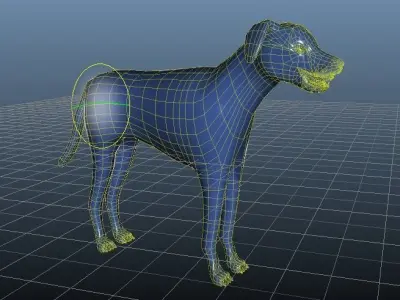 DALMATIAN DOG  Low-poly 3D model