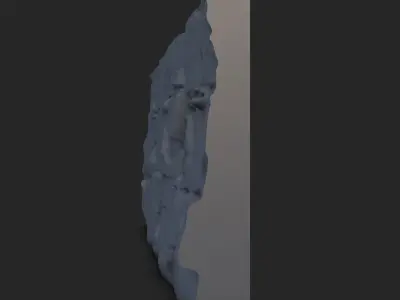 Rough Mortar Stone Wall 3D model