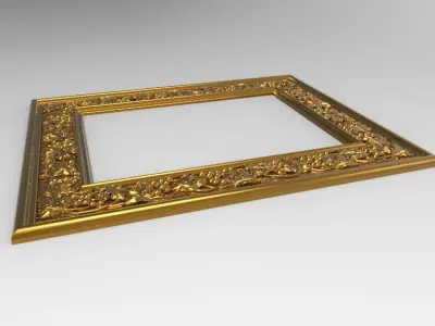 carved frame 3D model order