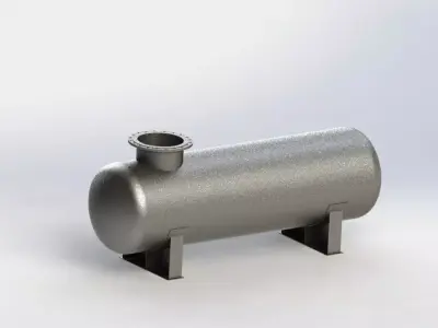 Horizontal Vessel Free 3D model