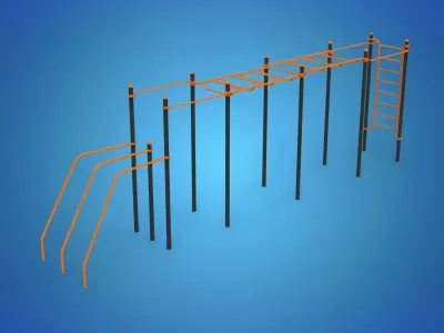 Gym Equipment Outdoor  3D model