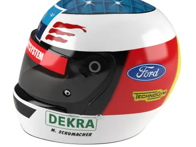 Helmet Michael Schumacher 1994 3D model