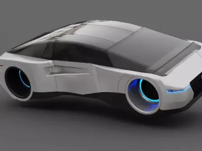 Futuristic Car  3D model