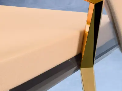 High Quality Luxury Modern Dining Chair - Serac Designer Chair 3D model