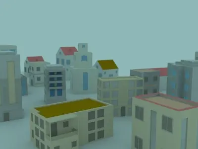 CollectionOfHouses city 3D model