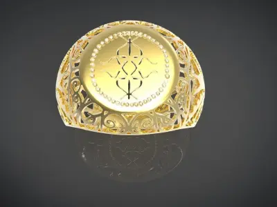 GOLD RING 3D print model