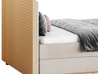 Casa Padrino luxury double bed natural 3D model