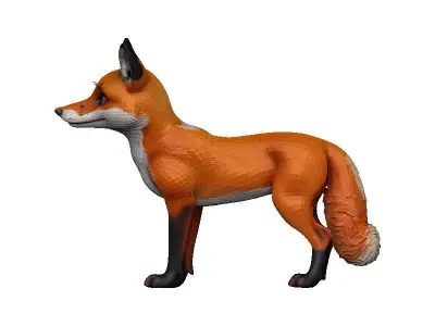 Fox-Fox Low-poly 3D model