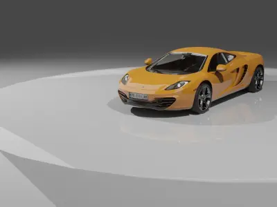 Mclaren Car Low-poly 3D model